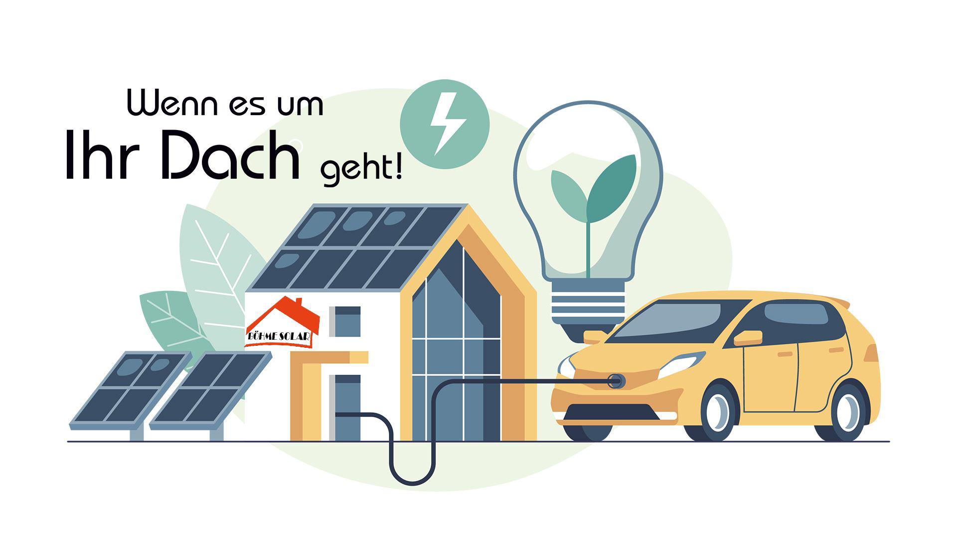 Schematische Darstellung Solarhaus